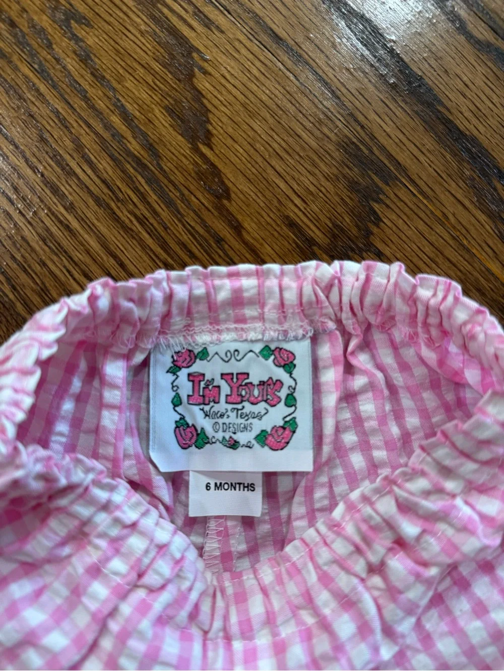 N/A pink gingham